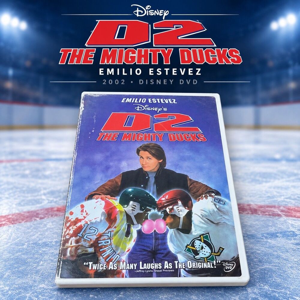 D2 The Mighty Ducks DVD 2002 Disney Emilio Estevez Hockey Movie PG